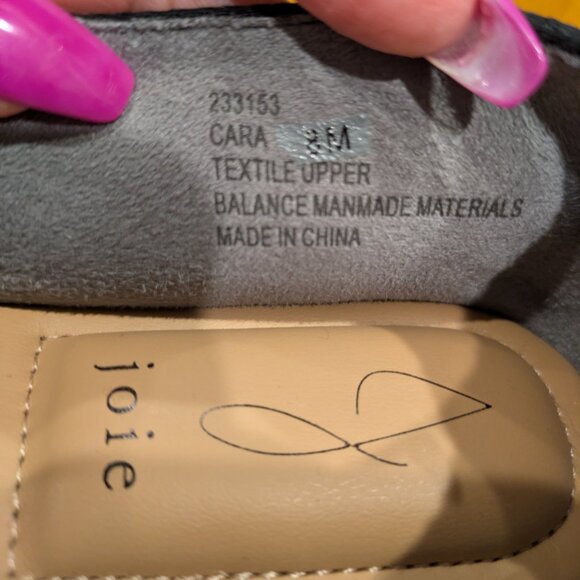 Joie Cara Platform Memory Foam Espadrilles in Black and Tan. - Picture 4 of 5